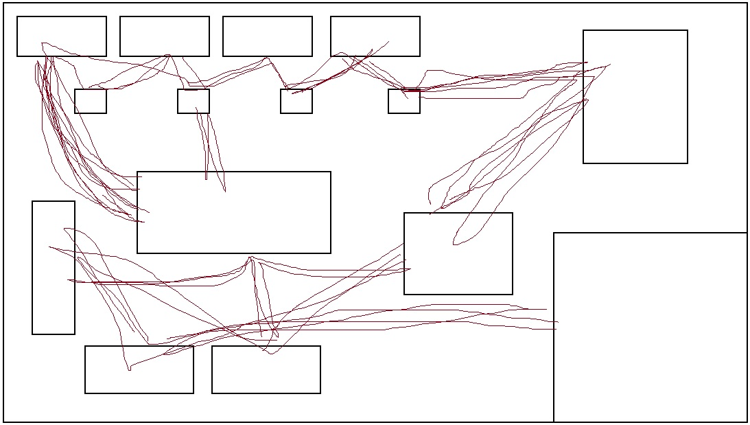 Mapování procesu pomocí Spaghetti diagramu.